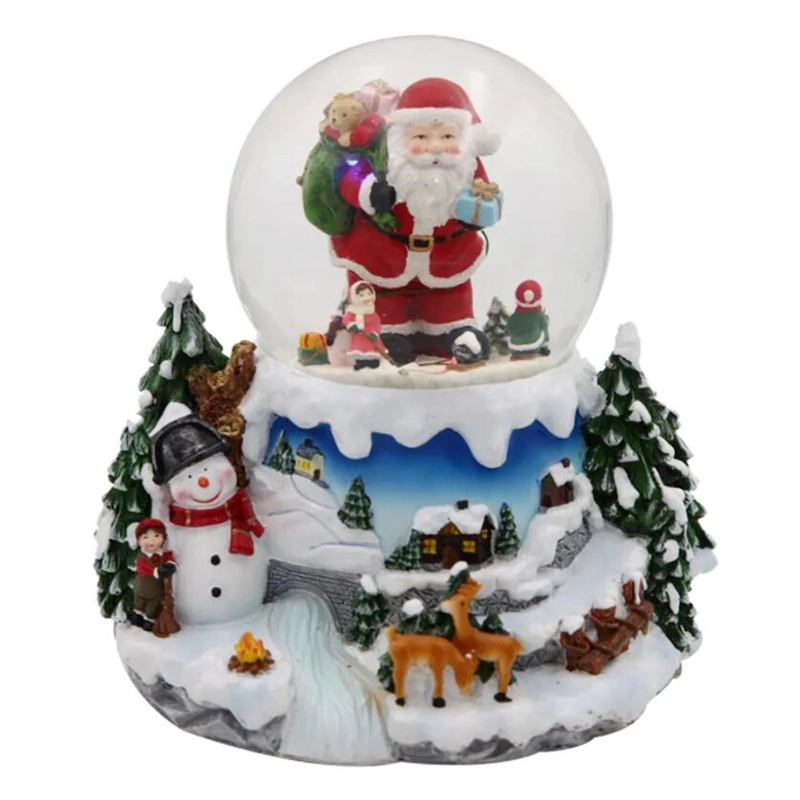 High Quality Polyresin Water Ball Christmas Glass Snow Globe